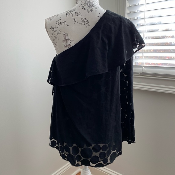 Diane von Furstenberg one shoulder blouse - Picture 7 of 13